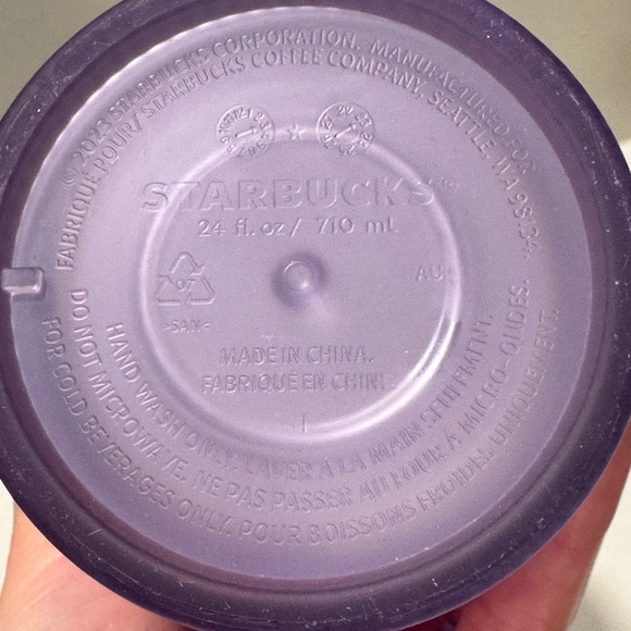 Starbucks Fall 2023 Lilac Aurora Iridescent Pleated Soft Touch Tumbler 24oz - Picture 6 of 10